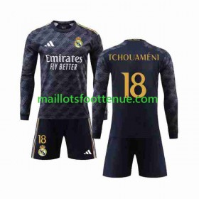 Maillot/Tenue Real Madrid Aurelien Tchouameni 18 Enfant Exterieur 2023/2024 Manche Longue